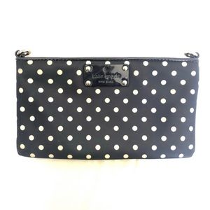 Kate Spade Clutch/Wallet Black & White Polka Dot
